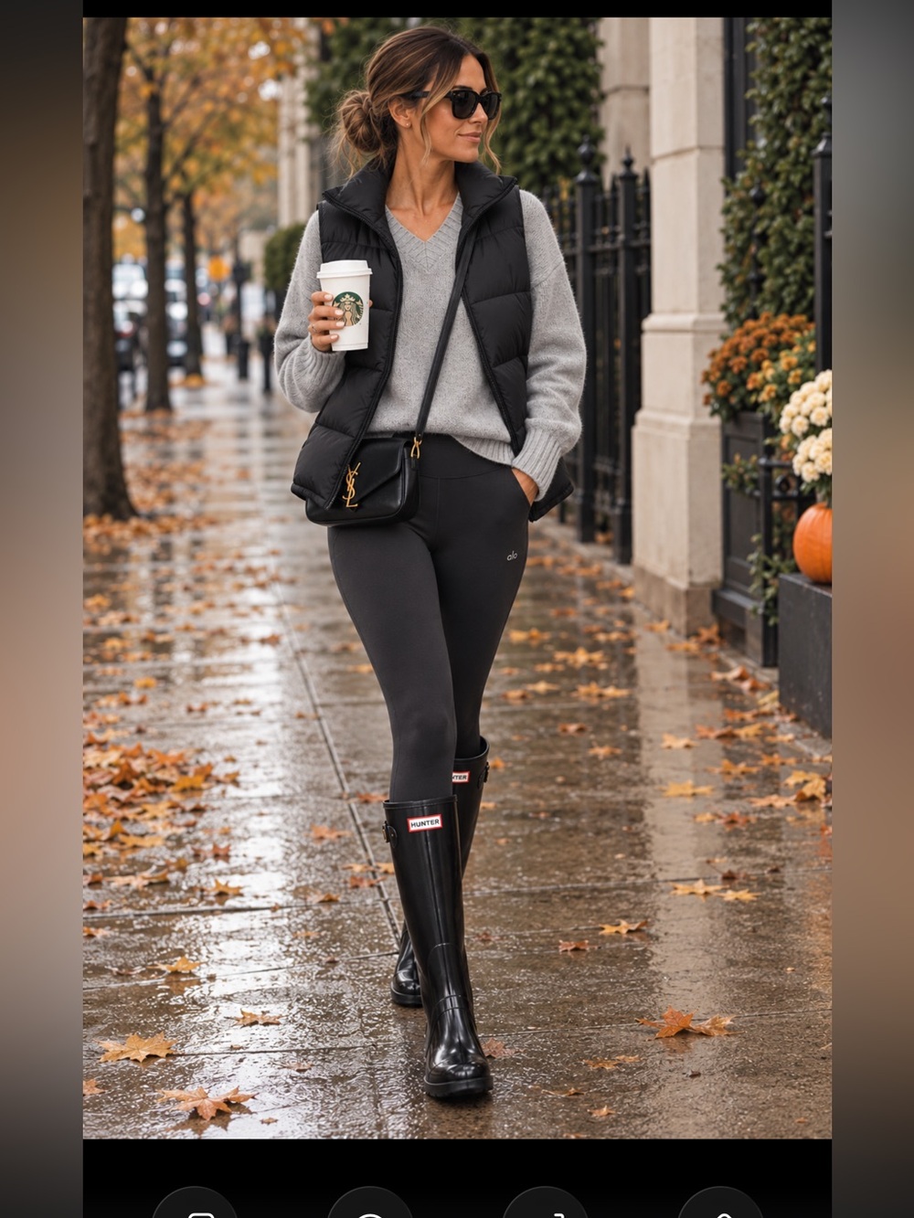 Caslon Gray V-Neck Sweater